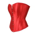 thumbnail image 2 of Grebrafan Boned Corsets Bustier Top Women Red XS, 2 of 5