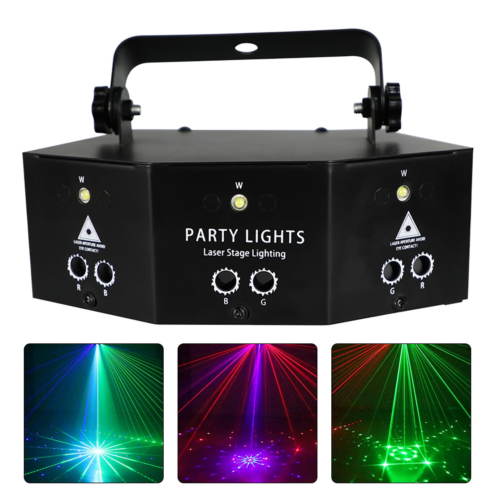 4PCS PAR Can Bühnenbeleuchtung 36 LEDs RGB Wireless Remote DMX Party Disco Stage 