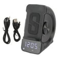 thumbnail image 2 of 3 In 1  Speaker PC ABS Alarm Clock With  Charging For Bedside 10W Double Coil Design, 2 of 8