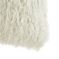 thumbnail image 5 of VCNY Home Keegan 18" x 18" Whisper White Polyester Solid Shag Decorative Pillow, 5 of 5