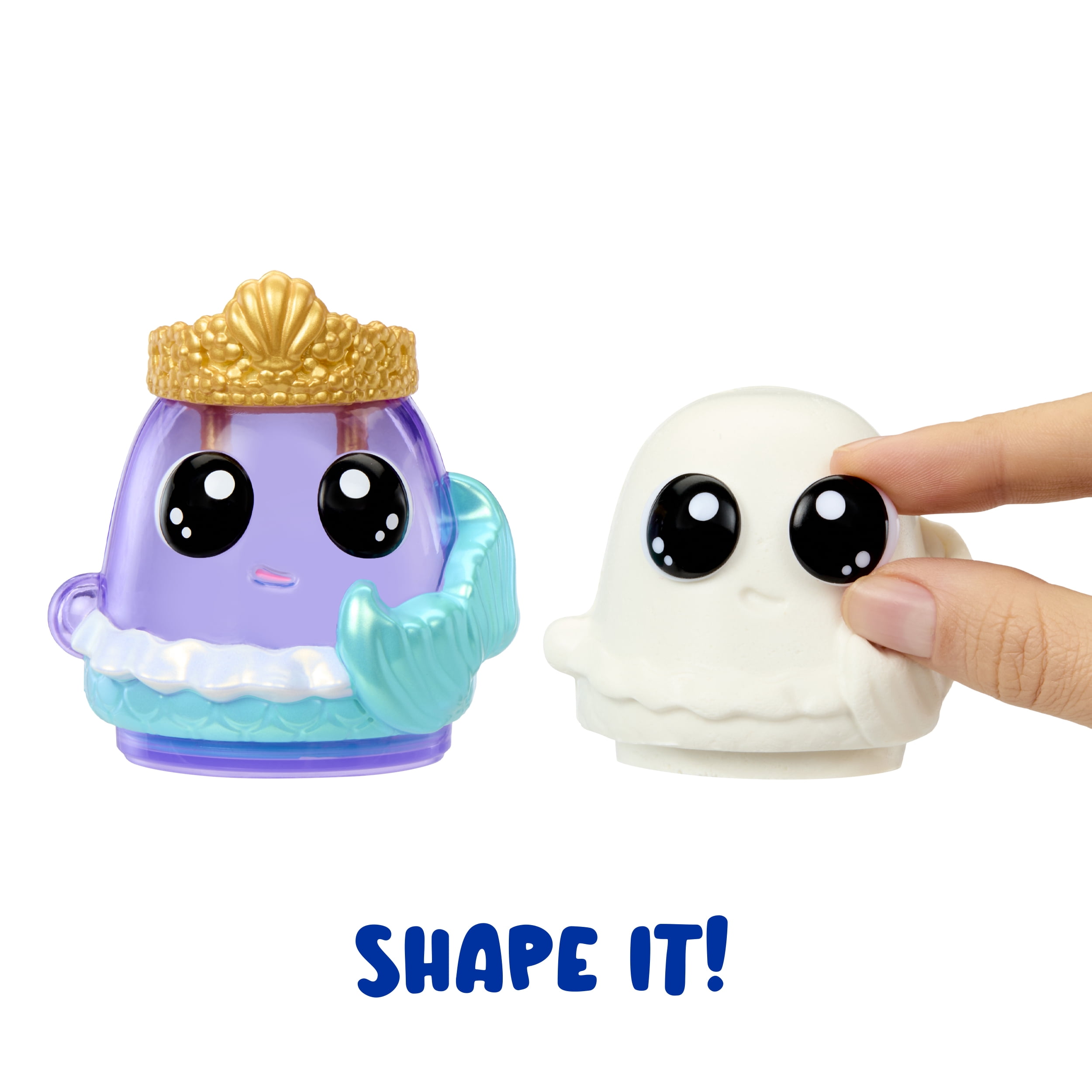 DohKins Fantasy Pack Characters, Mermaid, Unicorn, Fairy - Scented Dough that Never Dries, Ages 3+