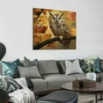 thumbnail image 4 of Zhiwo Canvas Wall Art Prints Painting Owl Birds Autumn Fall Maple Leaf Wall Decorative Artwork Ready to Hang for Living Room,, 4 of 5