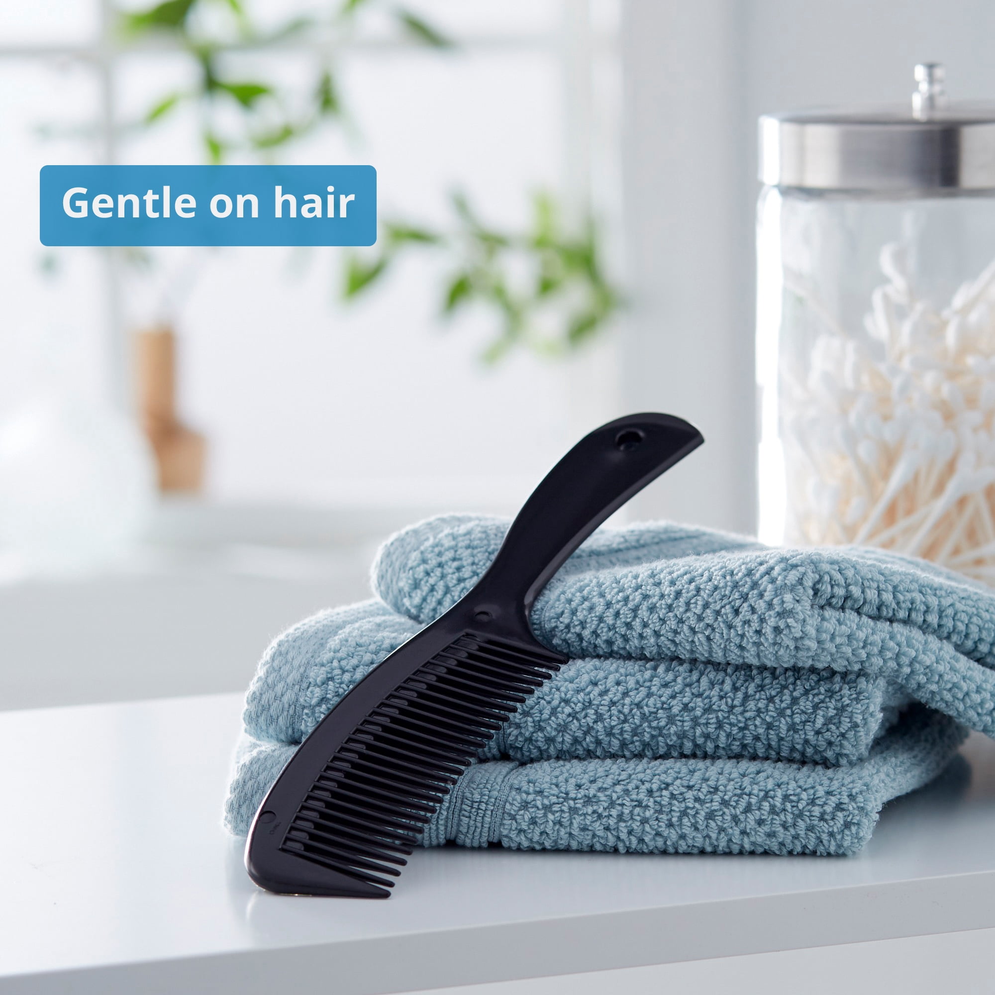 McKesson Handle Combs, Plastic - Black, 8.5 in Long, 144 Ct