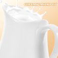 thumbnail image 4 of Ceramic Milk Creamer Jug For Coffee And Tea Small Pitcher Serving Milk Frothing Pitcher Milk Frother Cup Creamer Jug For Kitchen White 1000 ML, 4 of 9