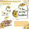 thumbnail image 6 of [Vibrant Heartfelt Heart Plaque] Heartfelt Acrylic Heart Plaque Sunflower Ornament - High-Quality, Vibrant, Inspirational Quote You Are My Sunshine - Perfect Gift For Birthday, 6 of 6