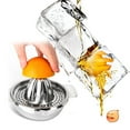 thumbnail image 4 of Kitchen Manual Stainless Steel Fruit Squeezer Hand Juicer Lid Rotation Press Reamer with a Bowl & Strainer, 4 of 6