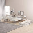 thumbnail image 3 of Churanty Twin Over Twin Over Twin Triple Bunk Bed for Kids with Slide, White, 3 of 13