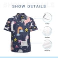 thumbnail image 7 of High Quality Hawaiian Shirts for Men Short Sleeve Aloha Beach Shirt Floral Summer Casual Button Down Shirts Blouses TPEXJE, 7 of 7