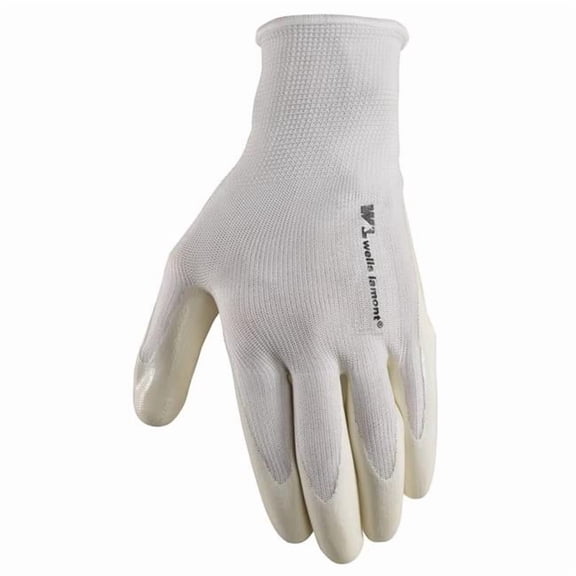 Wells Lamont Men's Indoor/Outdoor Dipped Chore Gloves White Large
