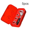 thumbnail image 4 of 5Pcs Bathroom Wrench Multifunctional Adjustable Wrench Tap Spanner Wide Opening Spanner with Replacement Head, 4 of 8