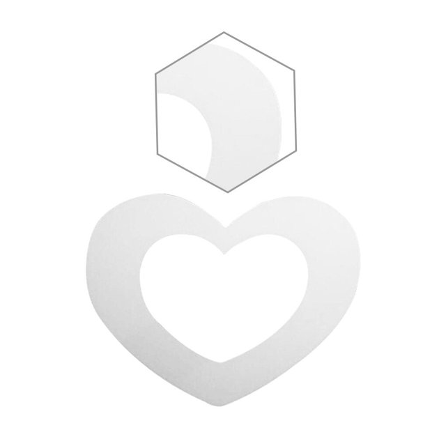 fashionhome Heart Shape Cake Mold Cake Decorating Maker PET Plastic heart shape maker mold Mound Home Bakery Baking Tool, 4 Inch