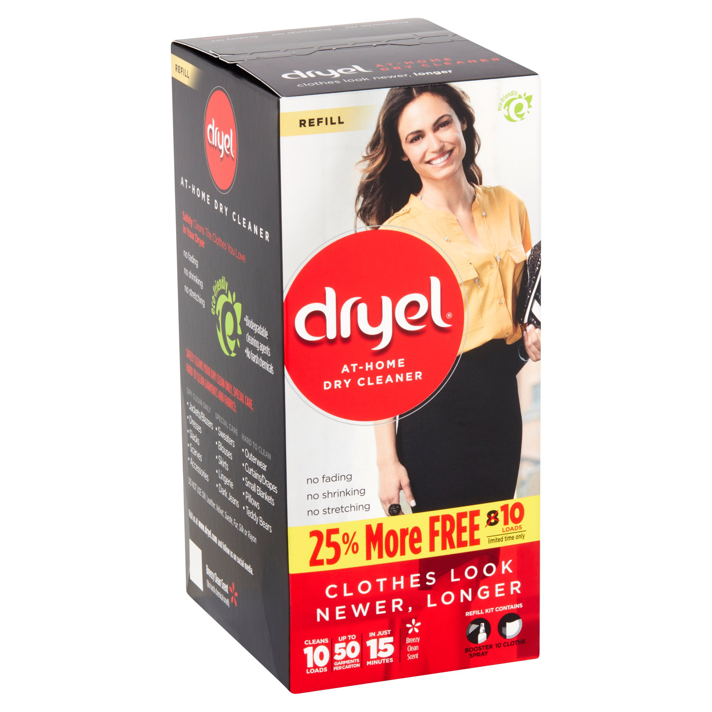 Dryel: At-Home Dry Cleaning Ultracleaning Clean Breeze Scent Refill Cloths,  6 ct 