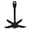 Black, variant on Xirurus Foldable Grapnel Boat Anchor 4 Flukes 3.31 lb 1.5kg Galvanized Carbon Steel Docking Accessory For Kayak Canoe Inflatable Boat Jet Ski Silver