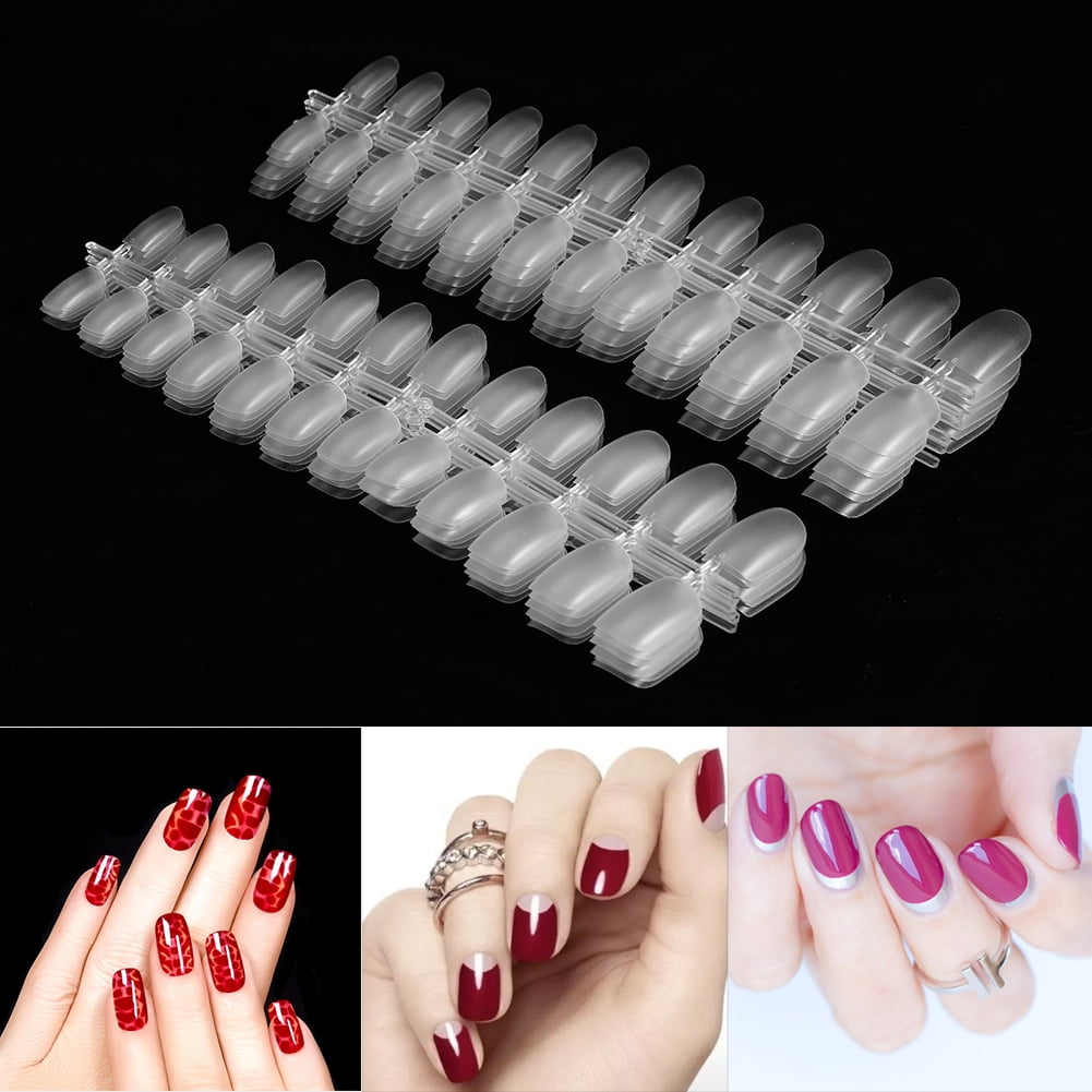 288Pcs/Set Fake Nails False Full Cover Transparent Beauty Art Accessories for Manicure Pedicure