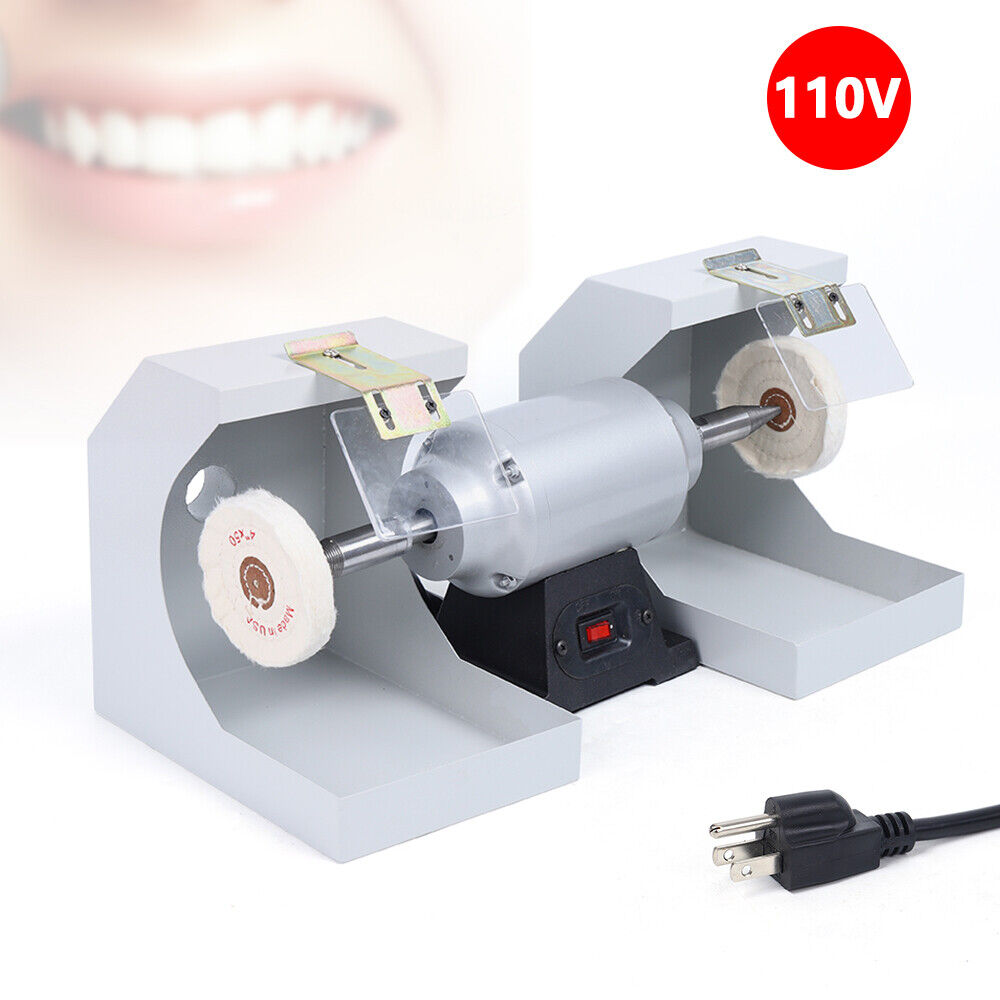 Dental Lab High Speed Polisher Polishing Lathe Machine Bench Buffing Grinder
