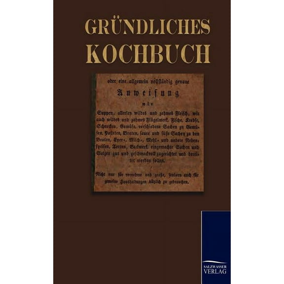 Gr?ndliches Kochbuch