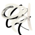thumbnail image 2 of SD Graphics Studio 15x15 White Modern Wood Framed Museum Art Print Titled - Scrolling Black And White Abstract II, 2 of 4