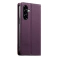 thumbnail image 4 of Funda Tipo Cartera de Cuero Sintético para Samsung Galaxy A57 Bloqueo RFID, con Ranuras para Tarjetas y Bolsillo para Efectivo, Cierre Magnético Fuerte Morado, 4 of 6
