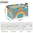 thumbnail image 7 of Yayeee Foldable Storage Basket for Shelves with Handles Waterproof Cloth Bins, Rainbow with Stars, 7 of 7