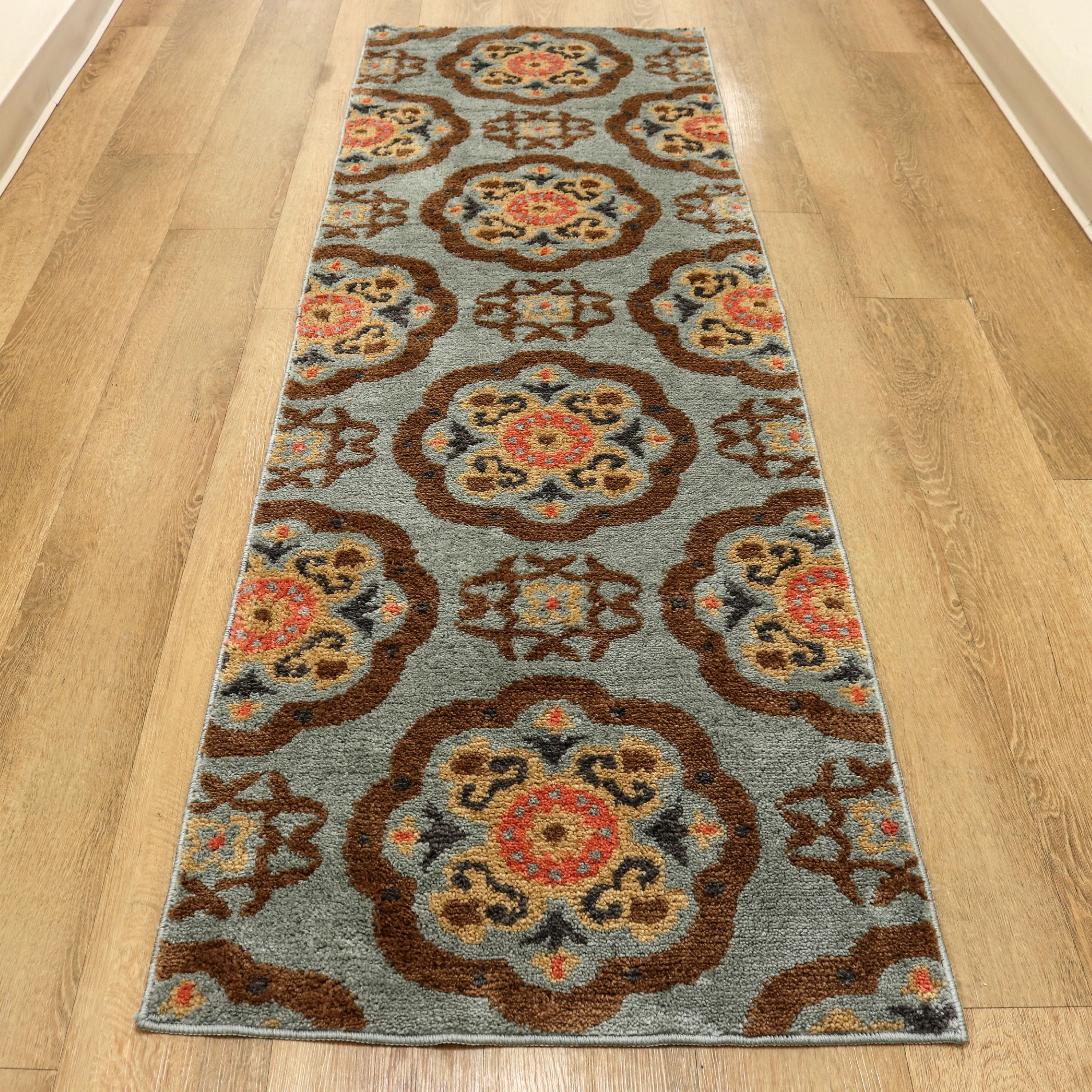 Arkwright Artistry Microfiber Runner Rug Suzanni Design 24" x 72