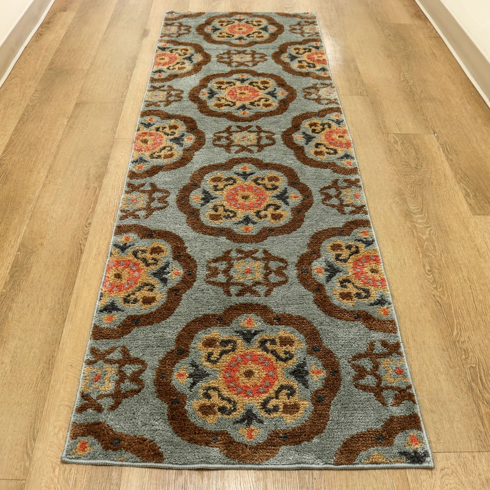 Arkwright Artistry Microfiber Runner Rug Suzanni Design 24" x 72