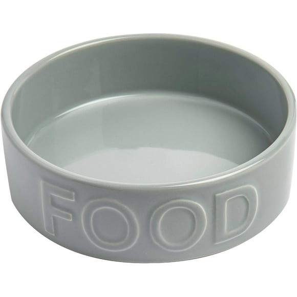 SHIQI-Park Life Ceramic Pet Bowls \u2013 Food Water Bowls for Dogs and Cats - Cute Pet Bowl for Small Medium and Large Size Dogs and Cats - Puppy Bowls (Large, Grey)
