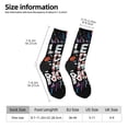 thumbnail image 2 of Cauagu Geometric Sports Energetic Burst Print Crew Socks for Women and Men,Adult Athletic Running Socks 1-Pair Sports Socks Work Gear Socks with Moisture Wicking, 2 of 6
