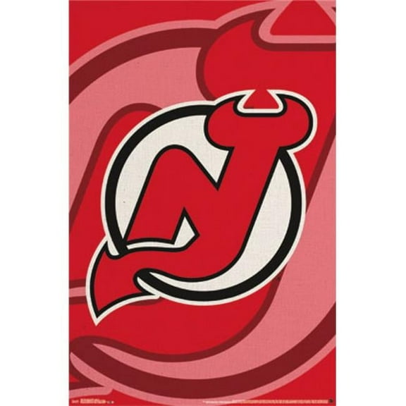 Posterazzi TIARP13867 New Jersey Devils - Logo 14 Poster Print - 22 x 34 in.