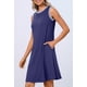 thumbnail image 2 of Vestido MEROKEETY para mujer 2025, verano, primavera, casual, azul marino, 2 of 6