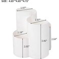 thumbnail image 2 of Plastic Makeup Brush Holder for Desk, Round Cosmetics Brushes Organizer with 4 Compartment, Storage Cup for Lipsticks, Hair Accessories, Beauty Tool i, 2 of 4