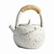 thumbnail image 1 of Tetera japonesa de cerámica, tetera decorativa con asa, para la cocina, para Año Nuevo Blanco, 1 of 9