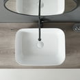 thumbnail image 4 of Bothwa Home Modern Bathroom Vessel Sink – Stylish Above-Counter White Porcelain Sink, Durable Ceramic, Easy Top-Mount Installation, 4 of 12