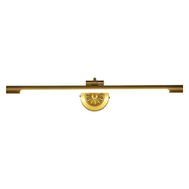 Luminaire Photo DEL à Intensité Réglable, Oeuvre Moderne en Métal pour Corridor avec Bras Oscillant Simple, Câblé, Blanc Chaud, Fini Laiton Aspect Or