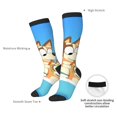thumbnail image 4 of Zofaai Bluey Pattern Contrast Color Long Socks, Sweat-Absorbing and Odor-Resistant Winter Sports Socks Clothing Accessories, Adult Unisex, 4 of 6