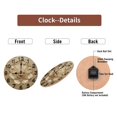 thumbnail image 7 of Beige Textured Wall Clock Geometric Design Home Decor 10-Inch Silent Wooden Wall Clock, Battery Operated (AA Batteries Not Included), Artistic Home Decor, 7 of 7