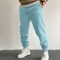 thumbnail image 2 of YUELONGHU Adult Men Casual Pants Mens Cargo Pants with Pockets Zip Off Mens Autumn and Winter High Street Fashion Leisure Loose Sports Outdoor Running Sweater Pants Trousers Pants Daily and Sports, 2 of 5