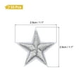 thumbnail image 2 of Uxcell 33Pcs Star Patches Iron on Patches Sew Embroidered Silver 1.1 inch, 2 of 6