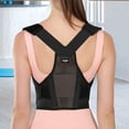 thumbnail image 1 of corrector de postura Hombro ajustable lumbar transpirable grande-X grande para hombres mujeres (M negro), 1 of 6