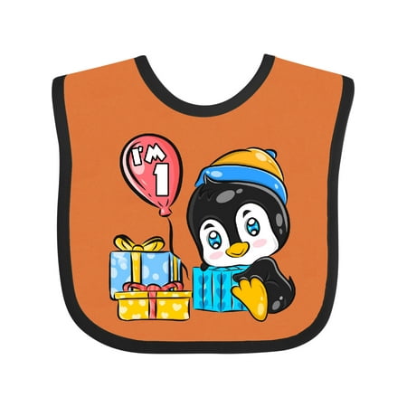 

Inktastic Penguin 1st Birthday Gift Baby Boy or Baby Girl Bib