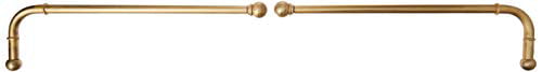 Antique Brass 24 by 38-Inch Versailles Home Fashions Pair of Swing Arm with Ball Finial