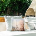 thumbnail image 3 of Stupell Industries Parisian Eiffel Tower Cityscape Design by Arlington Prints Outdoor Printed Pillow, 3 of 6