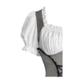 thumbnail image 6 of FNFYFH Renaissance Costume Women Corset Dress Mini Fairy Dresses Vintage Gothic Cosplay Dress Dirndl Dresses for Halloween Carnival, 6 of 7