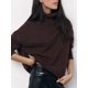 thumbnail image 5 of Jersey de manga larga ajustado para mujer, Tops de cuello alto, jersey básico de punto, suéter multicolor, moda de otoño e invierno, 2024, 5 of 5