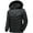 Black, variant on XMMSWDLA Tops for Men Winter Stitching Casual Thick Fit Side Seam Pockets Warm Zipper Cotton Jacket