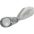 Jeweler's Magnifier, 40x Magnification, Made Of Metal, Folding