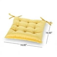 thumbnail image 6 of Noble House Nishtha 16" Tufted Velvet Dining Chair Cushion, Honey, 6 of 6
