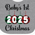 thumbnail image 4 of Inktastic Babys 1st Christmas 2025 Boys or Girls Baby Bib, 4 of 4