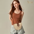 thumbnail image 3 of JASGOOD Women Straw Crossbody Bags Casual Vacation Summer Woven Bag with Inner Pocket Beige, 3 of 11