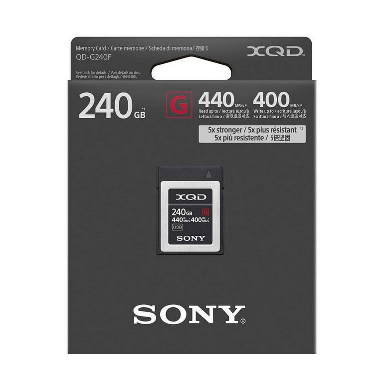 Sony Professional XQD G Series 240GB Memory Card for Nikon DSLR