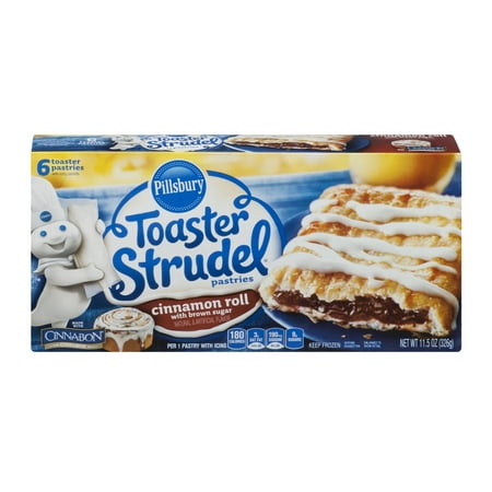 Pillsbury Toaster Strudel Pastries Cinnamon Roll with Brown Sugar - 6 CT